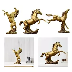 Buy Modern Horse Statue Figurine Sculpture Crafts Decorative Collections Art For • 14.46£
