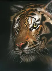Buy ORIGINAL PASTEL PAINTING - BIG CAT - TIGER - PORTRAIT FINE ART  Leopard LION Dog • 169£