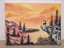 Buy Oil Painting 30x40 Cm Majestic Deer At Sunset By Art Bob Ross • 81.08£