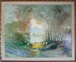 Buy Stefanos Sideris, Fall Forest Path, Oil On Canvas, Signed L.L • 7,972.94£