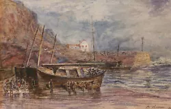 Buy B. Hume - Late 19th Century Watercolour, Coast Scene • 75£