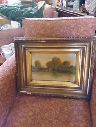 Buy Victorian Oil On Academy Board George Rowney Circa 1870 Boat On Lake • 150£