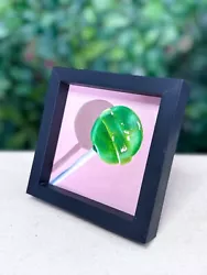 Buy Lolly Pop Oil Painting- Original Deep FRAMED Sale  Green Lolly Sweet Art Decor • 60£