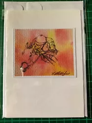Buy Horse Racing ART Gift /Birthday Card Print From Original Painting • 2.65£