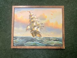 Buy Ambrose Ship Painting Framed - Sea - Boat - John Ambrose • 120£