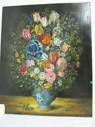Buy Painting Original Oil On Wood Flowers Zwickau Painter Tadpole 62 Cm X 51 Cm • 102.78£