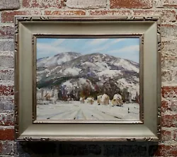 Buy Jay Hall Connaway -1930s Snow In Vermont Haystack Mountain-Oil Painting • 4,116.24£