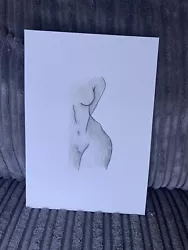 Buy Nude Woman Water Colour A5 Line Original Painting • 2.49£