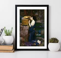 Buy John William Waterhouse Pandora Framed Art Poster Painting Print 4 Sizes • 14.99£