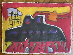 Buy Surrealist School - Original Work - Basquiat / Guston Era • 100£