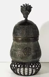 Buy African Or Oceanic Objects, African Brass Jar With Head - II, Artifact • 1,912.80£