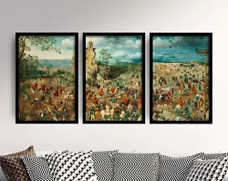 Buy Pieter Bruegel The Elder Set Of Three Paintings Art Print Poster Triptych • 199£