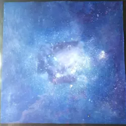 Buy Watercolor Painting. Abstract Space Blue Stars Nebula. Decor. Paul Eres. 12x12 • 57.87£
