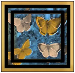 Buy Steve Kaufman Original Painting Acrylic On Canvas Signed Butterflies Pop Artwork • 2,000.99£