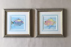 Buy Pair Of  Tropical Fish Original Watercolour Paintings (Artist Unknown) • 17£