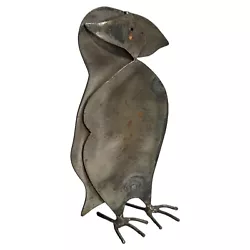 Buy Metal Puffin Penguin Bird Statue Sculpture Figure Decor Welded Signed Silver • 27.60£