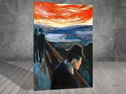Buy Edvard Munch  Despair LANDSCAPE CANVAS PAINTING ART PRINT WALL 253 • 6.94£