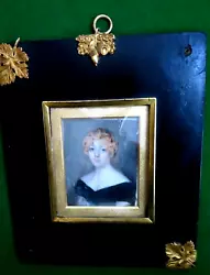 Buy Antique  19thc Country House  Portrait Miniature Of Lady With Blonde Hair. • 99£