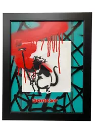Buy Original Banksy Rare Roller Rat Painting (2014) • 789.92£
