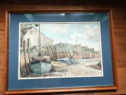 Buy Jason Partner Original Watercolour 1955 Boats Aylsham North Norfolk Broads  • 70£