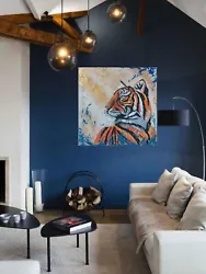 Buy New Original Tiger Beautiful Painting  Textured / Handpainted / Large /  Canvas • 69.99£