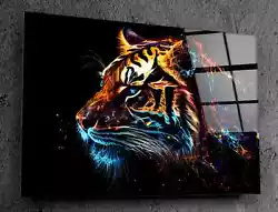 Buy Beautiful Tiger Wall Art Acrylic Glass Design Original Home Office Decorate NEW • 855£