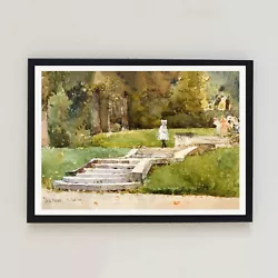 Buy Saint Cloud 1889 Landscape Tree Painting Illustration 7x5 Wall Decor Art Print • 4.99£