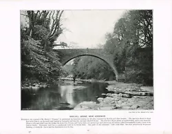 Buy Shielhill Bridge Kirriemuir Angus Scotland Antique Picture Print C1900 PS#173 • 5.99£