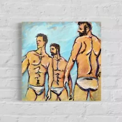 Buy Oil Paintings. Contemporary Art. Men. Male Picture. Gay Art Figurative.  • 70.71£