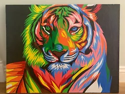 Buy Original African Tiger Canvas Painting • 50£
