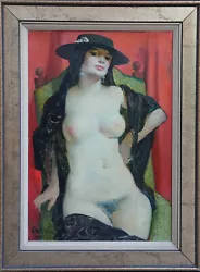 Buy William Crosbie Rsa Scottish Art Spanish Female Nude Portrait Oil Painting • 7,200£