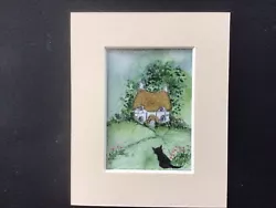 Buy Aceo Original Watercolour Painting By Toni Cat By The White Cottage • 6.90£
