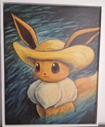 Buy 🔥 [PRE-ORDER] Pokémon Van Gogh Eevee Self Portrait 110x85 XL Giclée Canvas COA • 1,499.95£