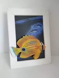 Buy Marine Fish Sculpture 3d Model Wall Hanging Or Desk Top Picture Framed A6 • 9.99£