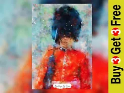 Buy Stoic Royal Guard Watercolor Painting Print 5 X7  On Matte Paper • 4.99£