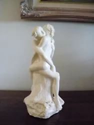 Buy Erotic Ceramic Sculpture Of Man And Woman Art Piece Signed • 124.03£