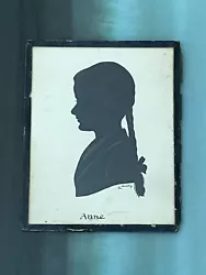 Buy Antique H L Oakley Silhouette Portrait Of Anne Backstamp For Jenners Edinburgh • 65£