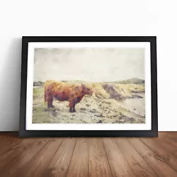Buy Highland Bull Cow Vol.3 Wall Art Print Framed Canvas Picture Poster Decor • 24.95£