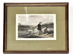 Buy Trout Fishing Painting By A Cooper Hand Colored Engraving By AW Warren 1850 9 X  • 15£