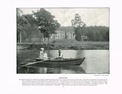 Buy Abbotsford Melrose River Tweed Scotland Antique Old Print Picture C1900 PS#68 • 5.99£