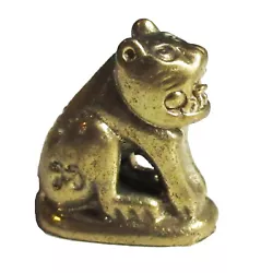 Buy Crazy Cat Figurine Amulet Statue Decoration Collection Gilded Bronze • 4.57£