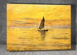 Buy Claude Monet  The Sailing Boat CANVAS PAINTING ART PRINT WALL 1663 • 13.50£