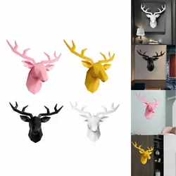 Buy Deer Head Animal Home Decoration Modern Wall Art Gift Stag Statue Sculpture • 31.64£