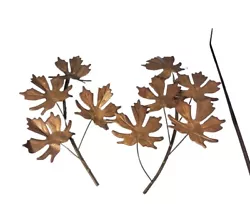 Buy Vintage Copper Brass Maple Leaf Wall Art Sculptures  • 16.73£