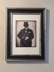 Buy Framed Winston Churchill Print With Tommy Gun • 27.50£