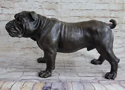 Buy Art Deco Backyard English Bulldog Hot Cast Home Garden Bronze Sculpture Artwork • 898.92£