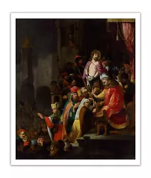 Buy REMBRANDT Van Rijn Christ Before Pilate, 1600's Painting 17x20  Art Print Poster • 19.84£