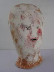Buy Claire Loder Glazed Ceramic Original Signed Face Sculpture Large 2019 11  X 7.5  • 944.98£