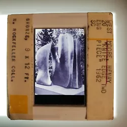 Buy Henry Moore Knife Edge Two Piece 1962 Sculpture 35mm Glass Slide • 18.90£