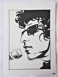 Buy A4 Art Marker Pen Sketch Drawing Bob Dylan Musician Microphone B Poster • 15£